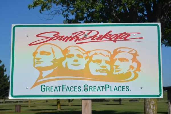 Dél-dakota üdvözlő táblát — Stock Fotó