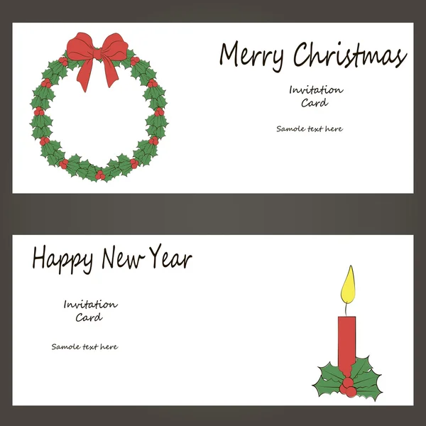 Різдвяні листівки — стоковий вектор