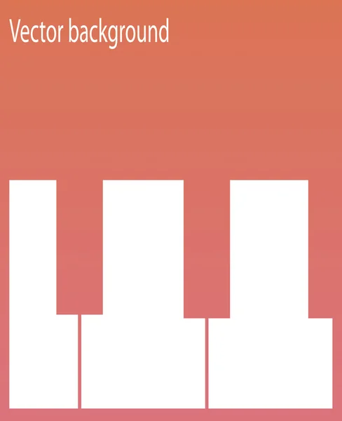 Klavierhintergrund — Stockvektor