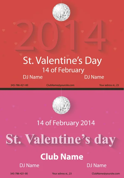 Valentine flyers - Stok Vektor