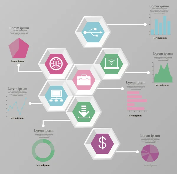 Elementy infograficzne — Wektor stockowy