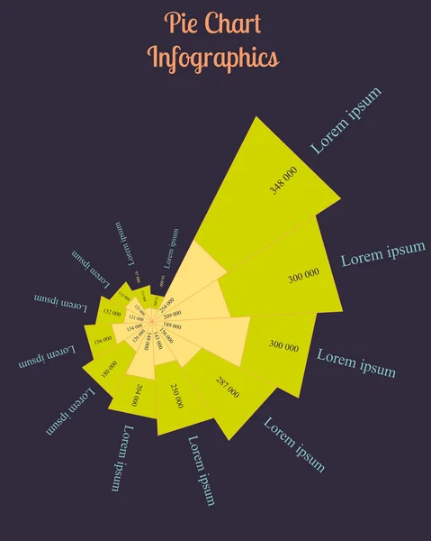 Cirkeldiagram infographics — Stok Vektör