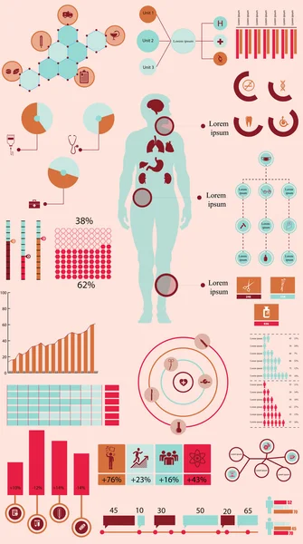 Medicine Infographics — Stock Vector