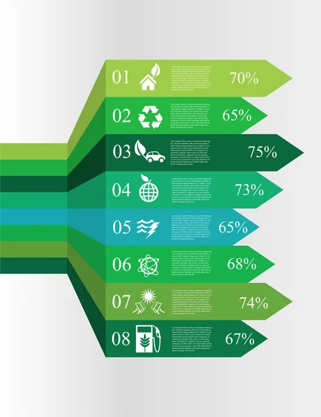 Ekoloji Infographic seçenekleri afiş