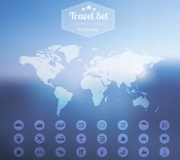 Travel set — Stock Vector