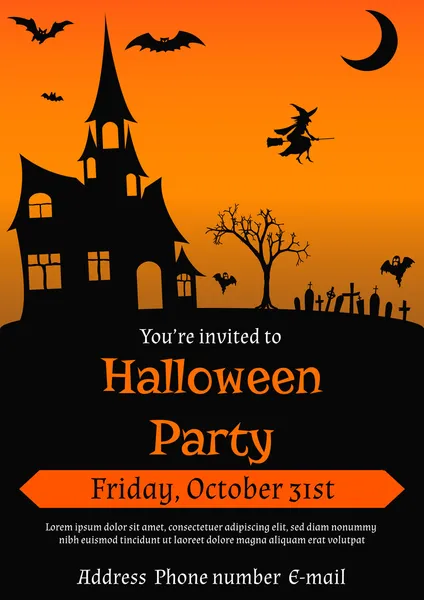 Cadılar Bayramı partisi el ilanı