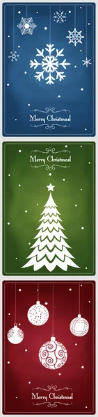 Christmas cards — Stock Vector