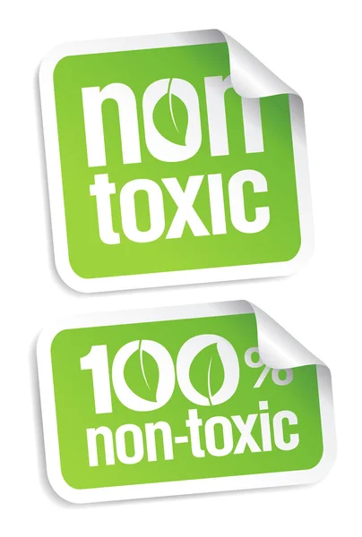 Non toxic stickers. — Stock Vector