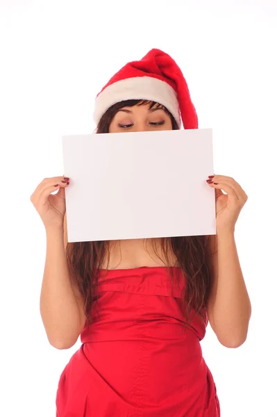 Female Santa — Stock Photo, Image