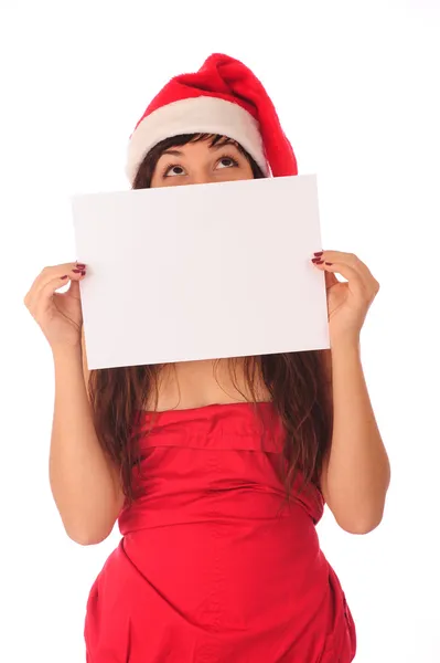 Female Santa — Stock Photo, Image