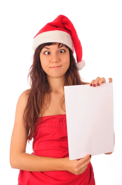 Female Santa — Stock Photo, Image