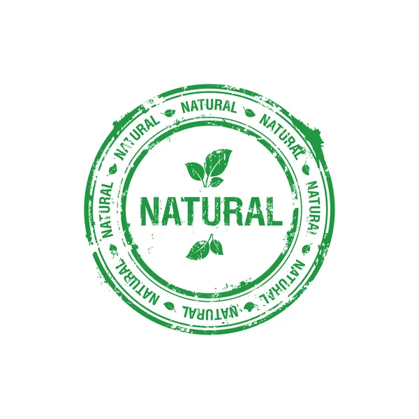 Ecologia carimbo natural — Vetor de Stock