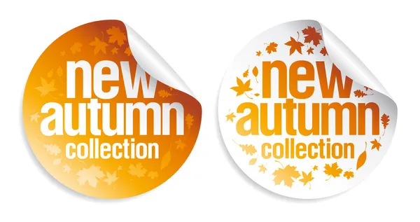 Nuovi adesivi collezione autunno . — Vettoriale Stock