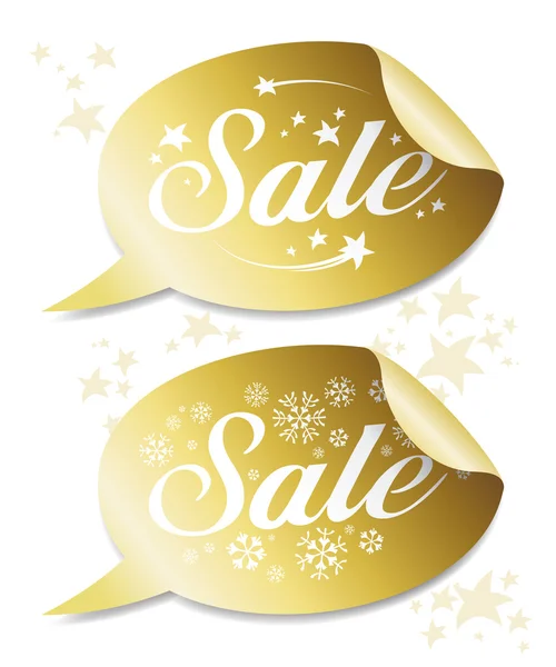 Winter Sale stickers — Stock Vector