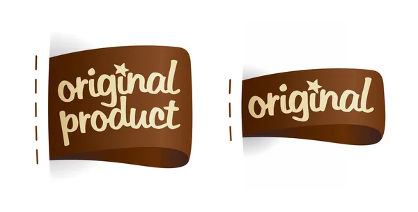 Original product labels. — Stock Vector