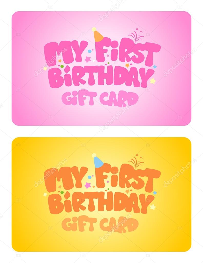 Birthday gift cards.