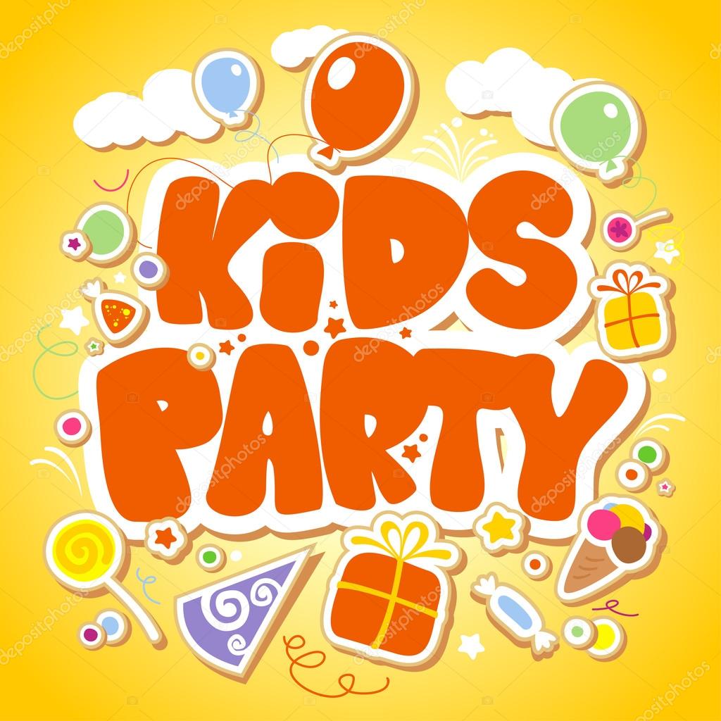 Kids Party design template.