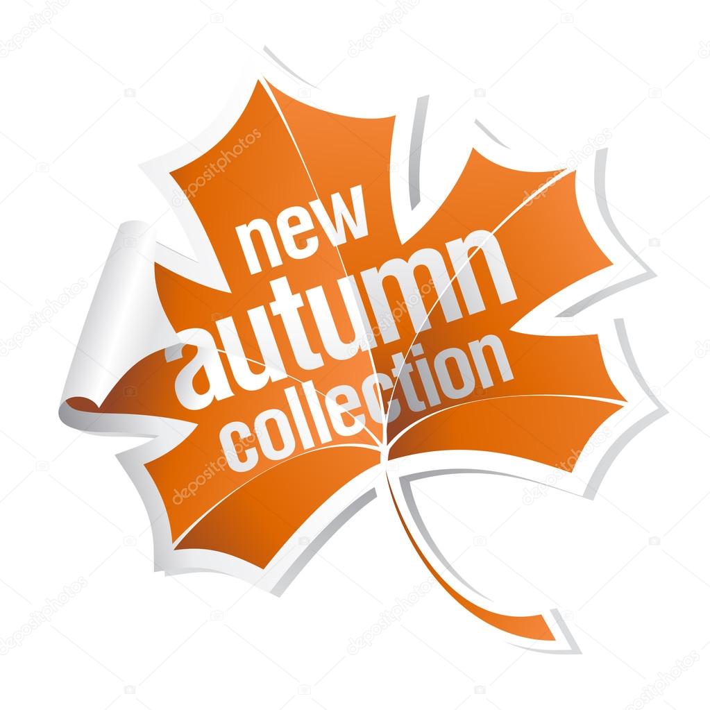 autumn collection sticker