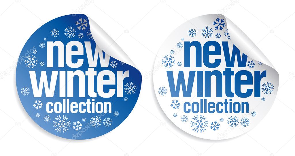 New winter collection stickers