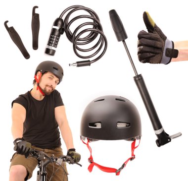 Bicycle tools set clipart