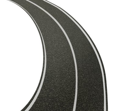 yol çizgileri ile sokak