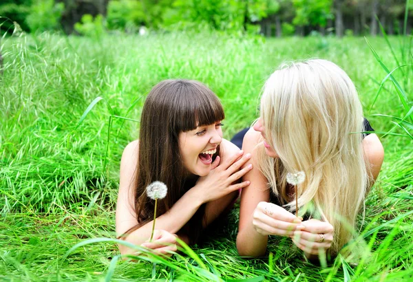 Twee mooie meisjes. — Stockfoto