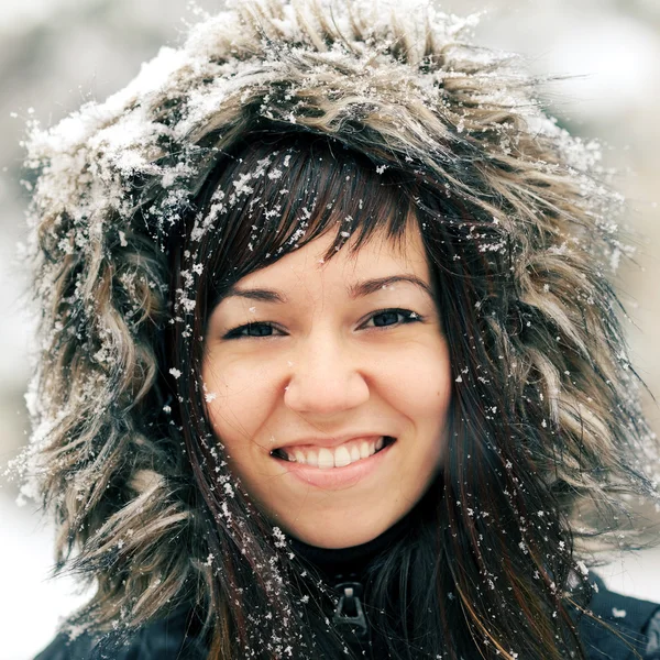 Winter girl. — Stock Photo, Image