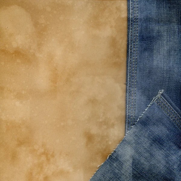 Jeans and paper. — Stock Photo, Image