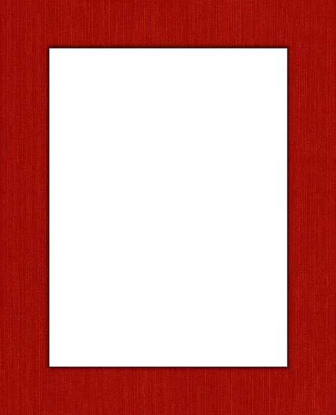 Red textile frame. — Stock Photo, Image