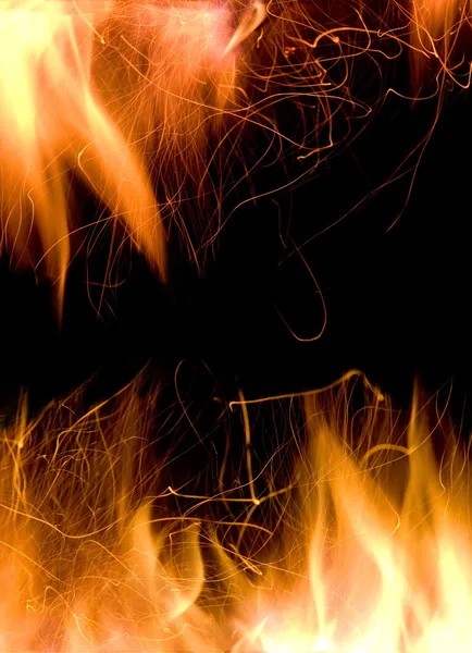 Close-up of fire and flames — Stock Photo, Image