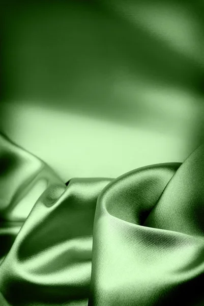 Luxury green silk background — Stock Photo, Image