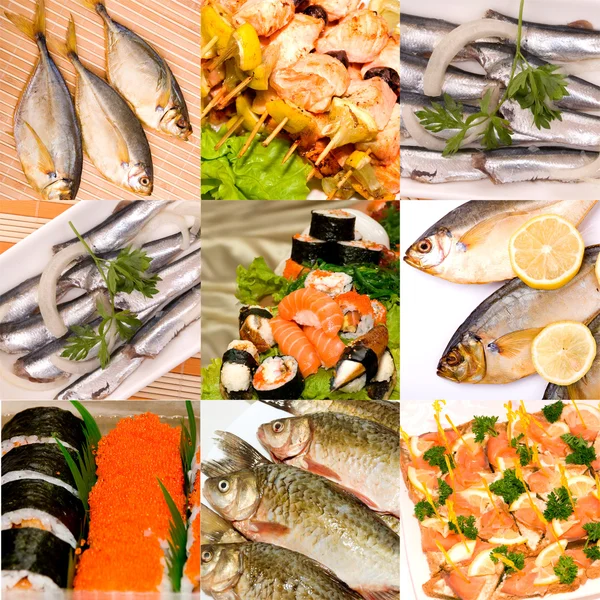 Készlet-ból hal ételek — Stock Fotó
