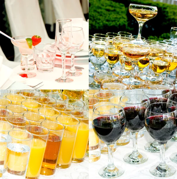 Boissons pour une table buffet — Photo