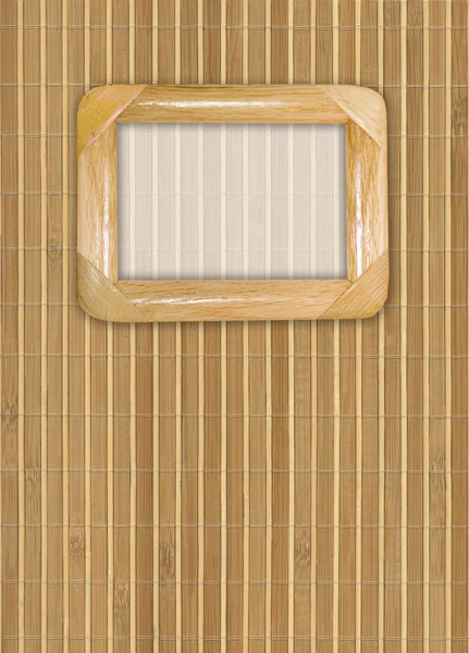 Holzgerüst auf einem Bambus — Stockfoto