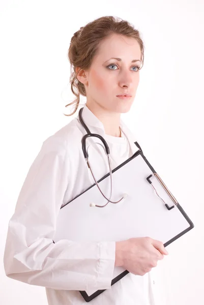 Sjuksköterska. unga kvinnliga läkare. — Stockfoto