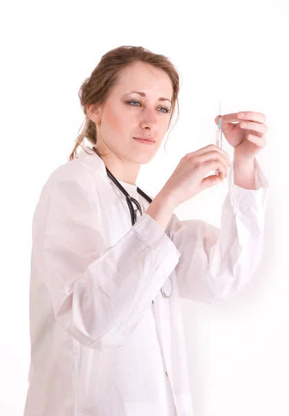 Nurse, injection — Stock Photo, Image