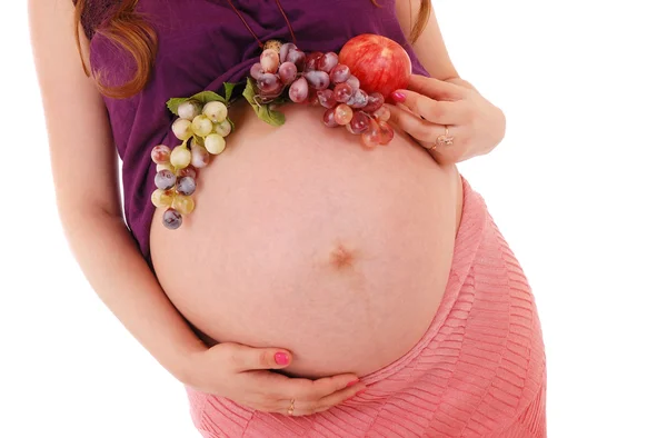 Stomaco della donna incinta — Foto Stock