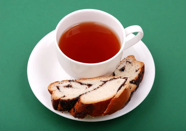 Tea with a bakery — Stock Photo, Image