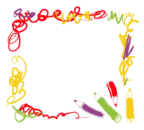 Fond avec un crayon — Image vectorielle