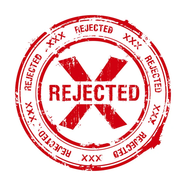 Rejected stamp — Stock Vector