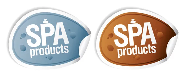 Spa producten stickers. — Stockvector