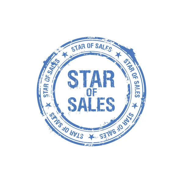 Vektor stjärnan i försäljning stämpel — Stock vektor