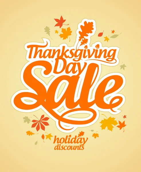 Thanksgiving Day sale. — Stock Vector