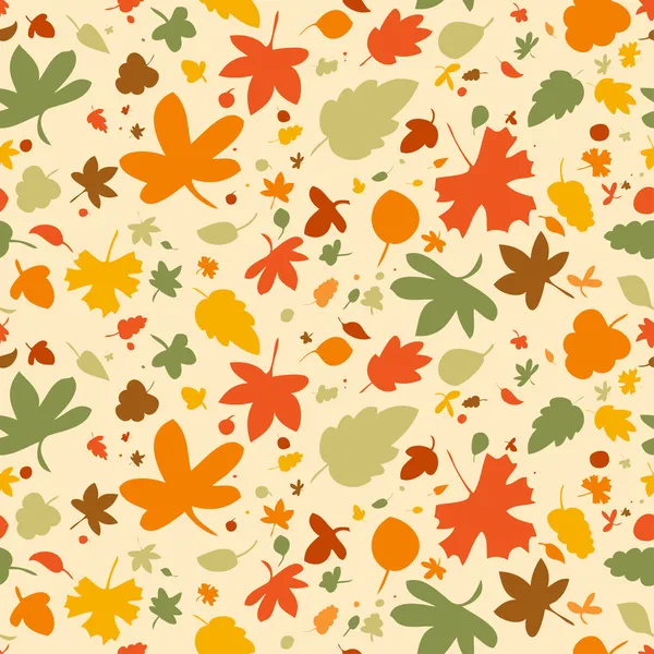 Podzimní bezešvé pozadí. — Stockový vektor