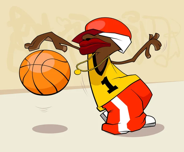 Jugador de baloncesto — Vector de stock