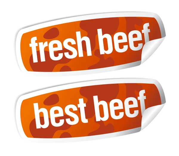 Best beef stickers — Stock Vector