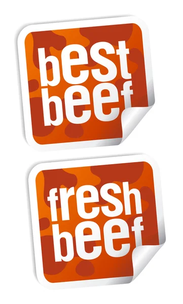 Best beef stickers — Stock Vector