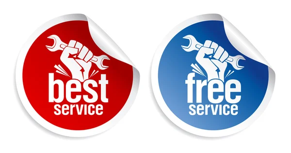 Best service-stickers. — Stockvector