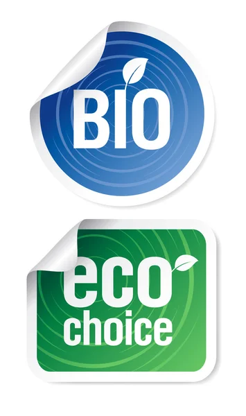 Eco choice naklejki. — Wektor stockowy