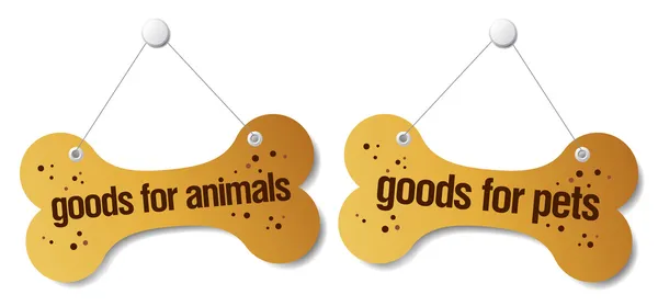 DOOds για κατοικίδια ζώα σημάδια — Διανυσματικό Αρχείο